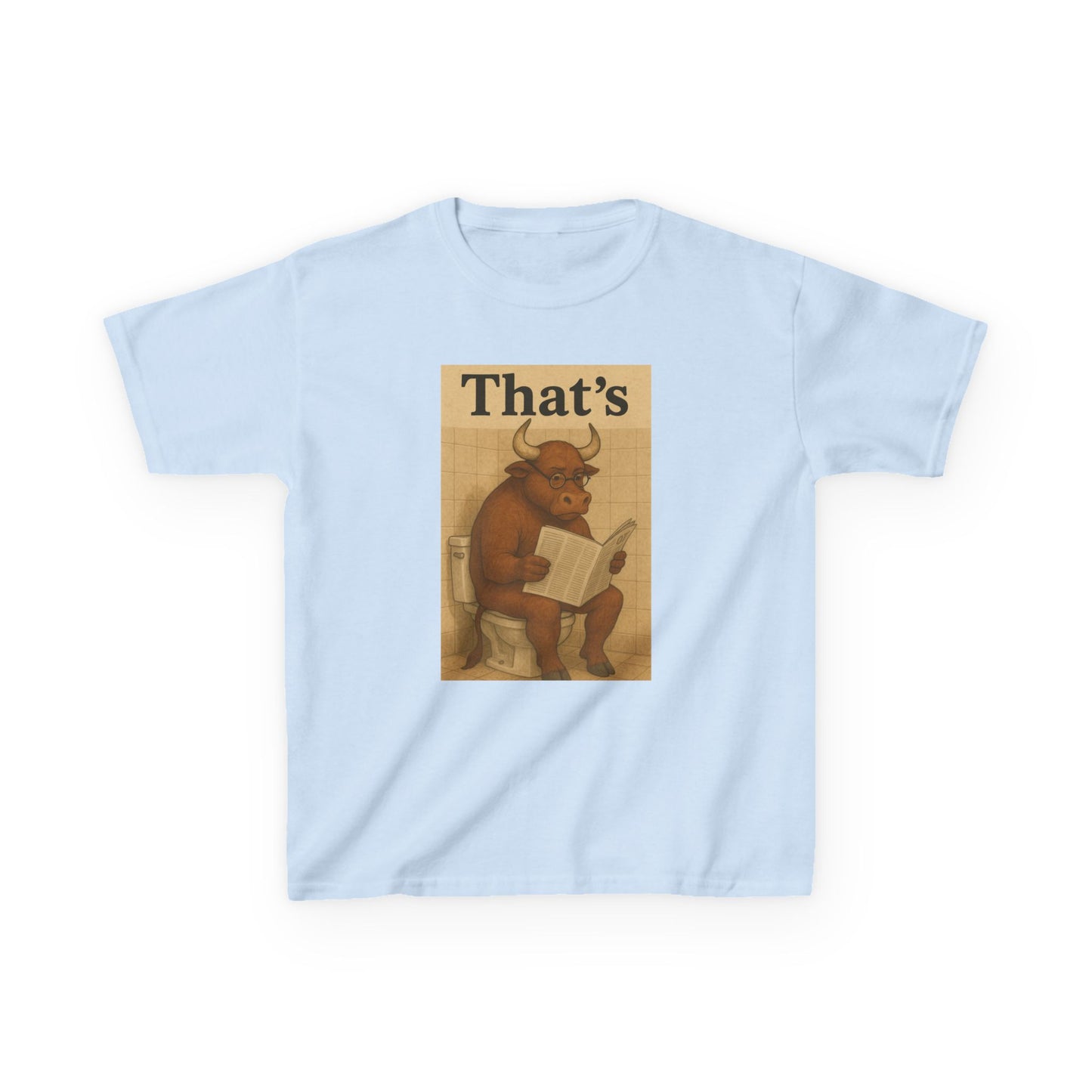 Bull Market Bathroom Break - Funny Kids Tee