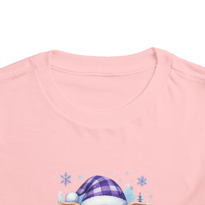 Chillin' Piggy Toddler Christmas Tee