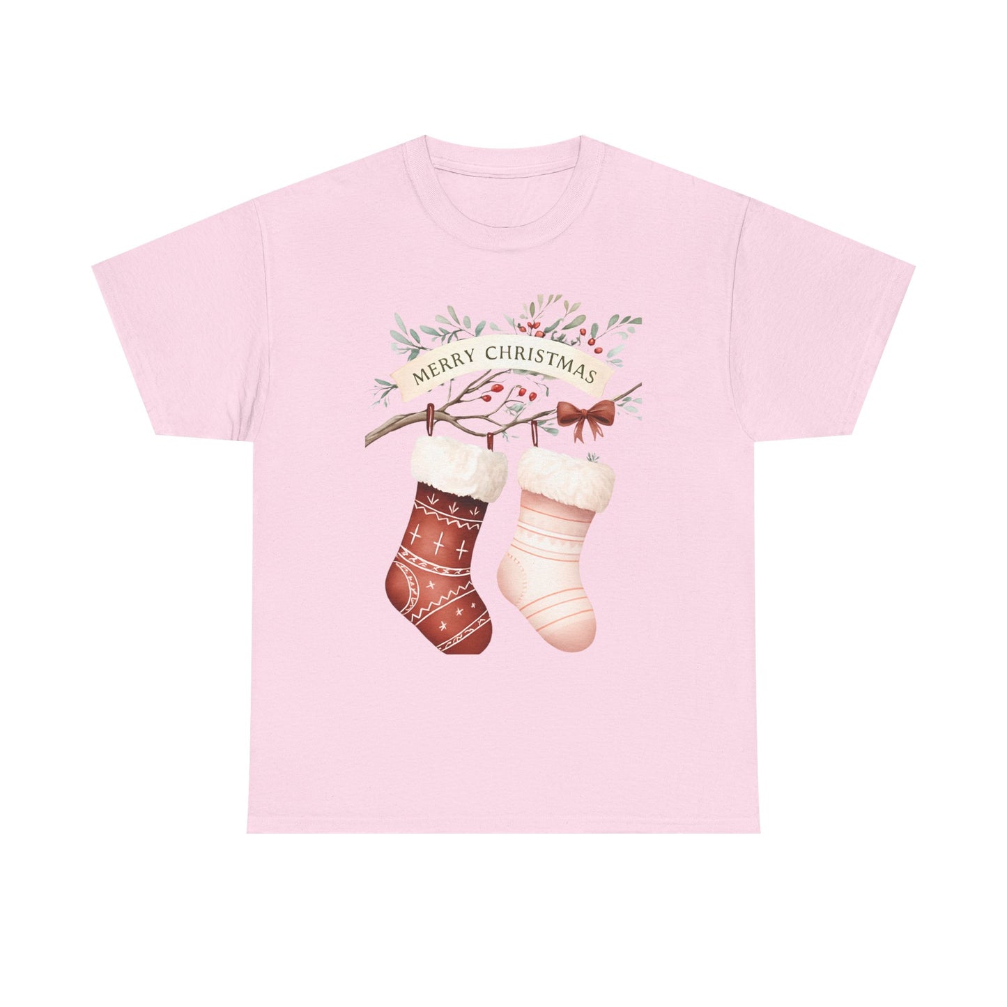 Watercolor Christmas Stocking Tee - Hope & Love