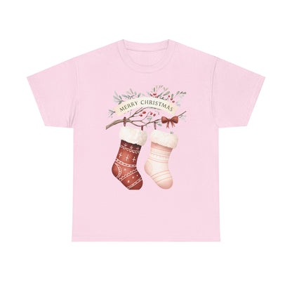 Watercolor Christmas Stocking Tee - Hope & Love