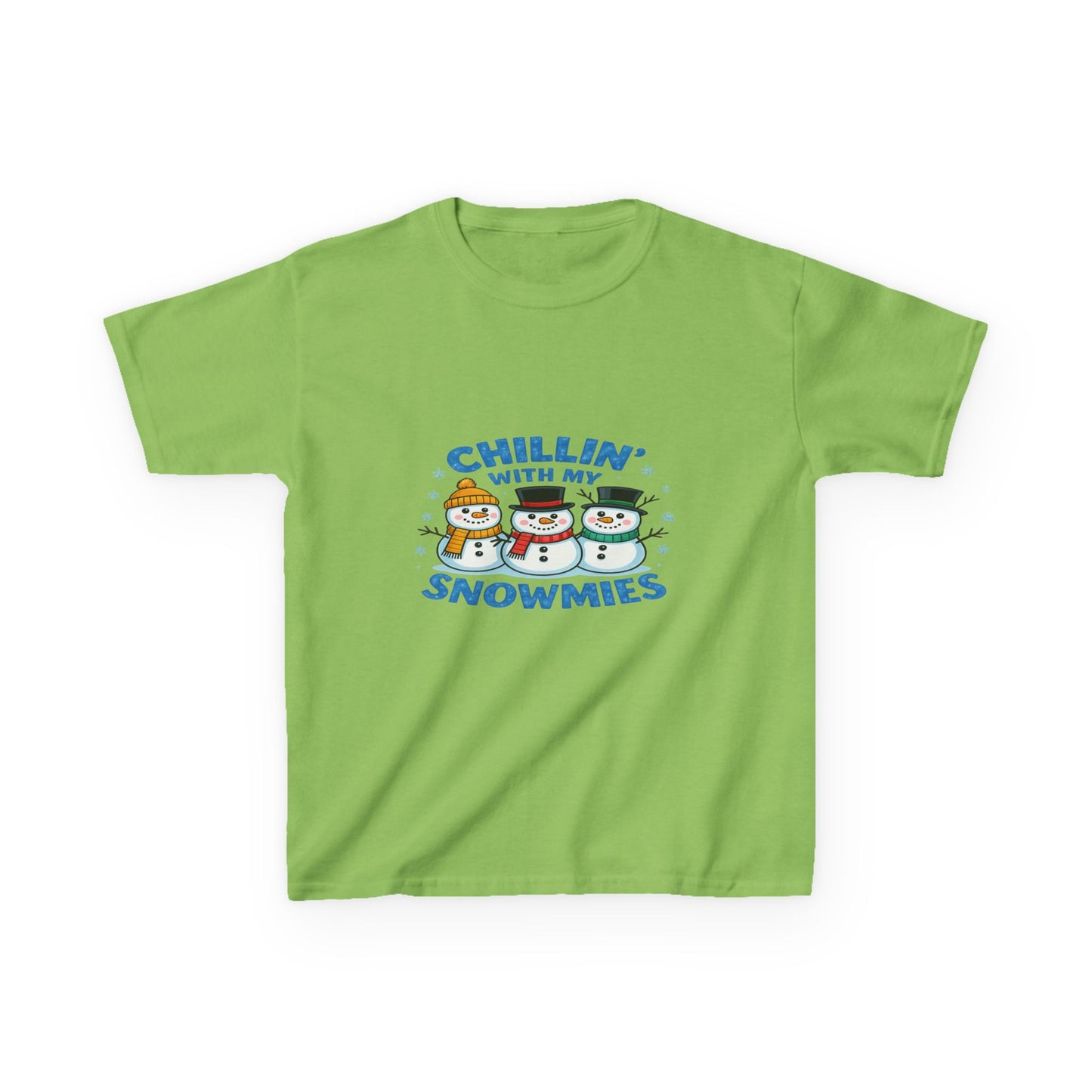 Chillin' with My Snowmies Christmas Tee - Kids Holiday Shirt