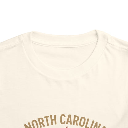 Toddler Tee - NC Cardinal and Dogwood Flower Design