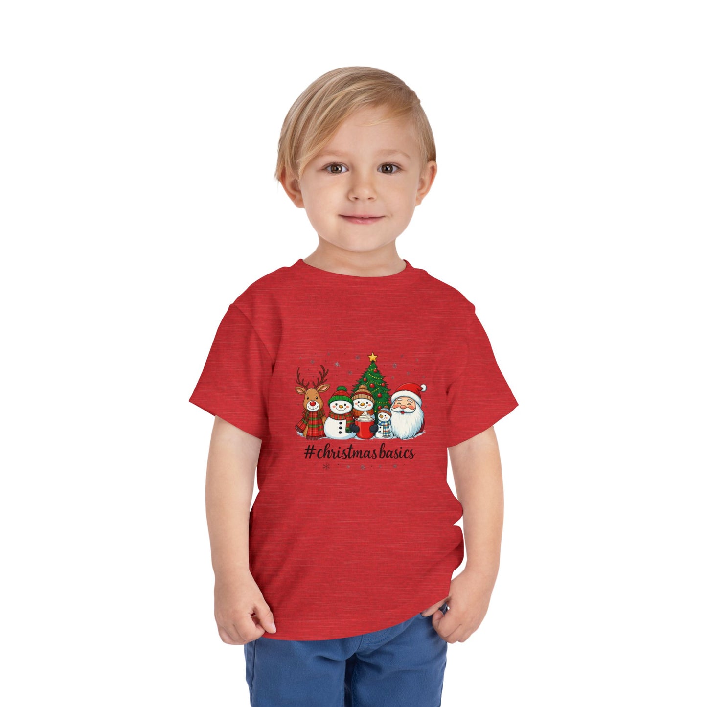 Christmas Basics Toddler Tee - Festive Holiday Fun