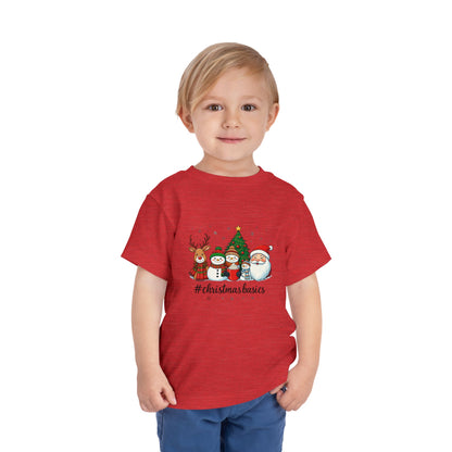 Christmas Basics Toddler Tee - Festive Holiday Fun