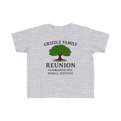 Personalized Grizzle Family Reunion Toddler Tee, Kid's Cotton T-Shirt, Children's Family Gathering Shirt, Custom Family Tee, Kids Event Shirt