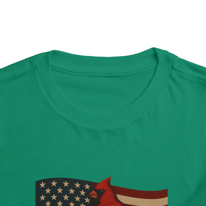NC Cardinal & Dogwood Toddler Christmas Tee