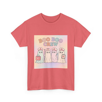 Boo Boo Crew Nurse Ghost T-Shirt – Cute Pastel Halloween Medical Tee
