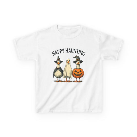 Happy Haunting Goose Halloween Kids Tee