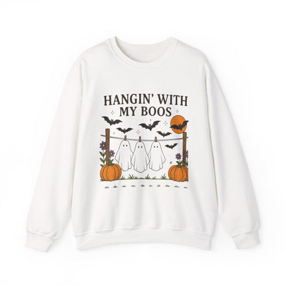 Hangin' With My Boos Halloween Crewneck Sweatshirt