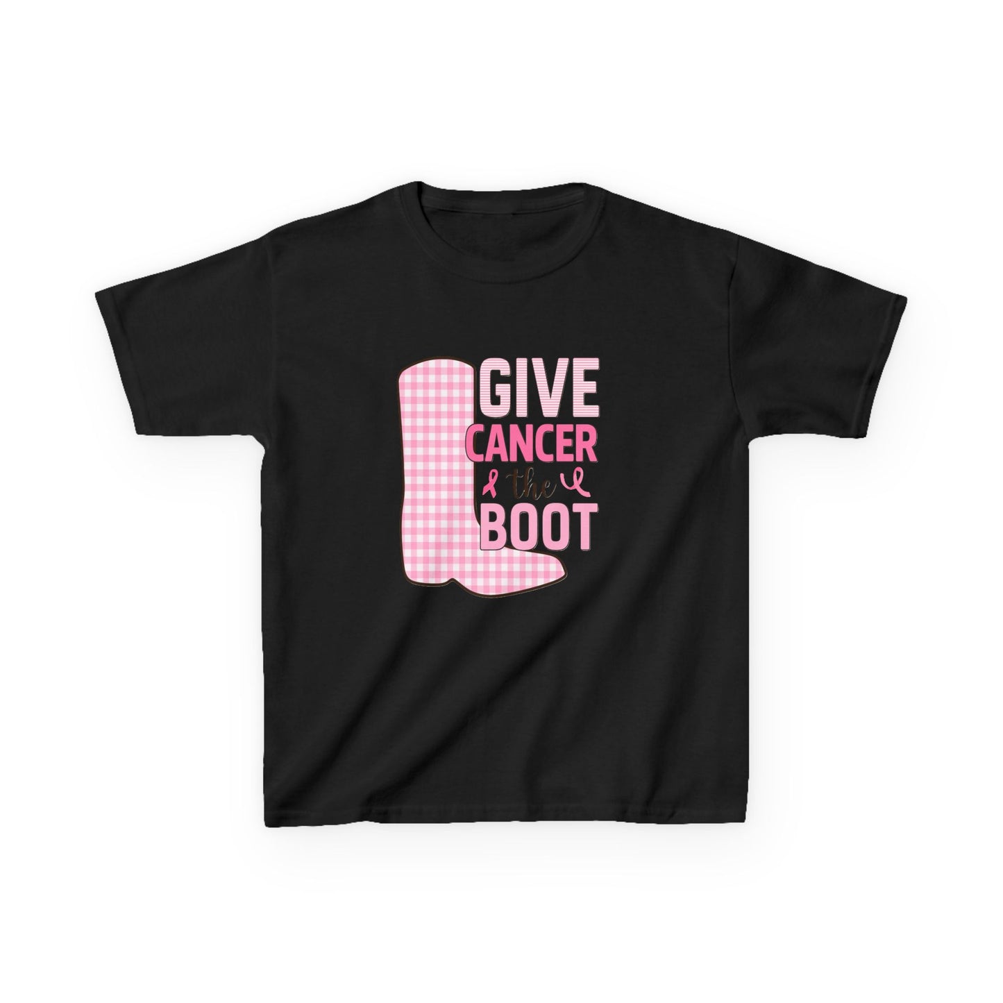 Give Cancer the Boot: Dinosaur Christmas Tee