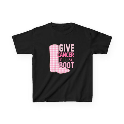 Give Cancer the Boot: Dinosaur Christmas Tee