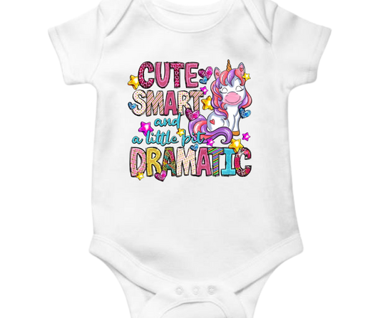 Cute Smart And Little Dramatic Unicorn Onesie