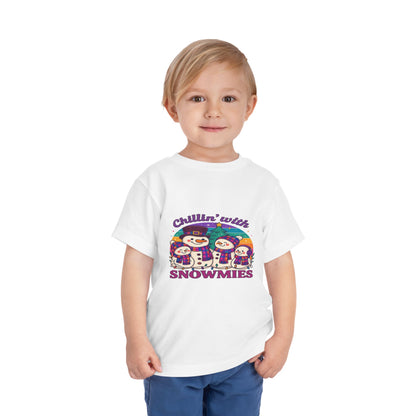 Chillin' with Snowmies Toddler Christmas Tee