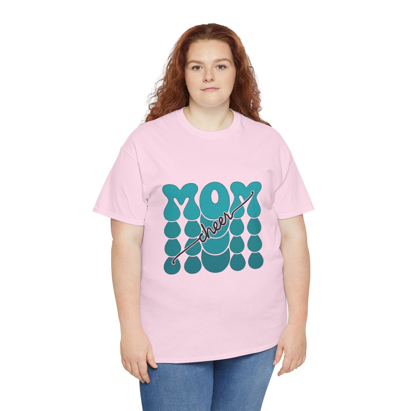 MOM Cheer – Turquoise Spirit Tee