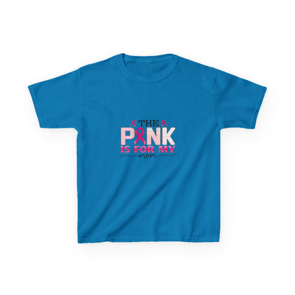 Pink Ribbon Mom Dinosaur Tee - Breast Cancer Awareness