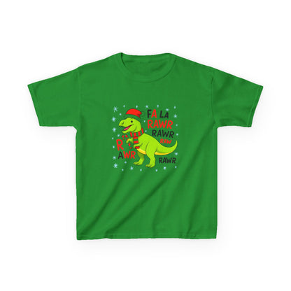 Holiday Dinosaur Kids Tee, Christmas Shirt, Fun Dinosaur T-Shirt, Kids Party Outfit, Cute Graphic Tee, Gift for Kids