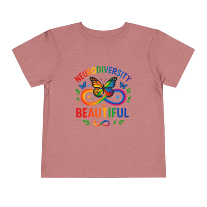 Toddler T-Shirt Colorful Butterfly Rainbow Infinity Symbol Acceptance Shirt
