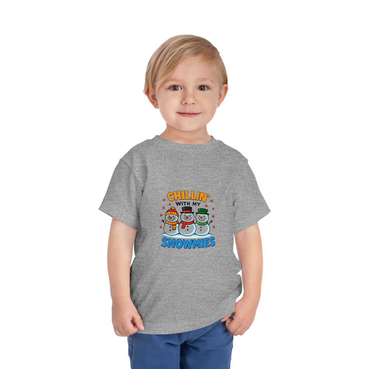 Chillin' with My Snowmies Toddler Christmas Tee