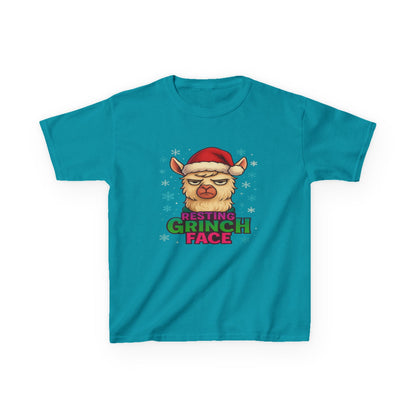 Grumpy Llama Christmas Tee - Resting Grinch Face