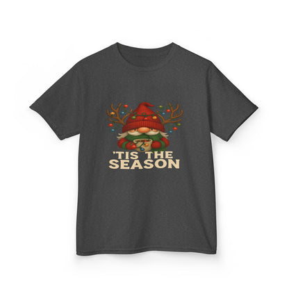 Gnome Dino 'Tis The Season Kids Christmas Tee