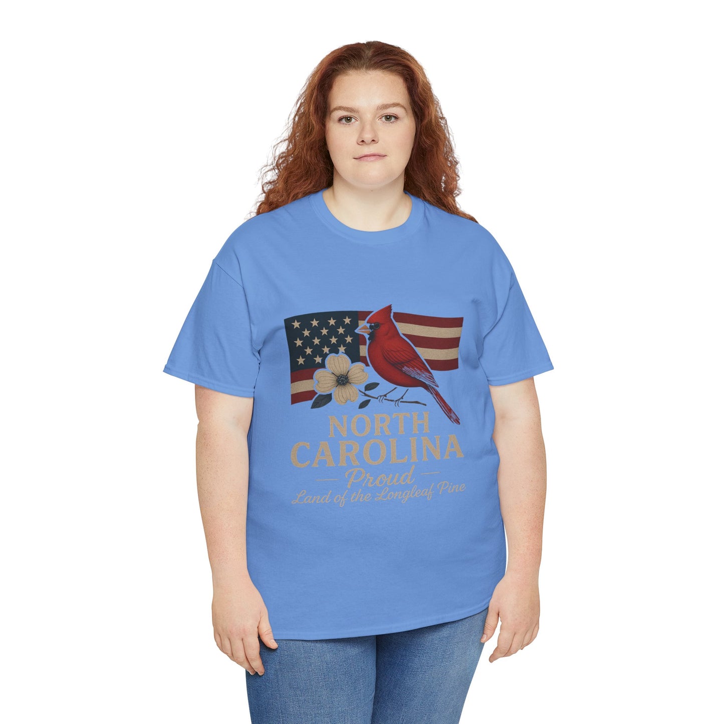 NC Pride: Cardinal, Dogwood & State Flag Tee