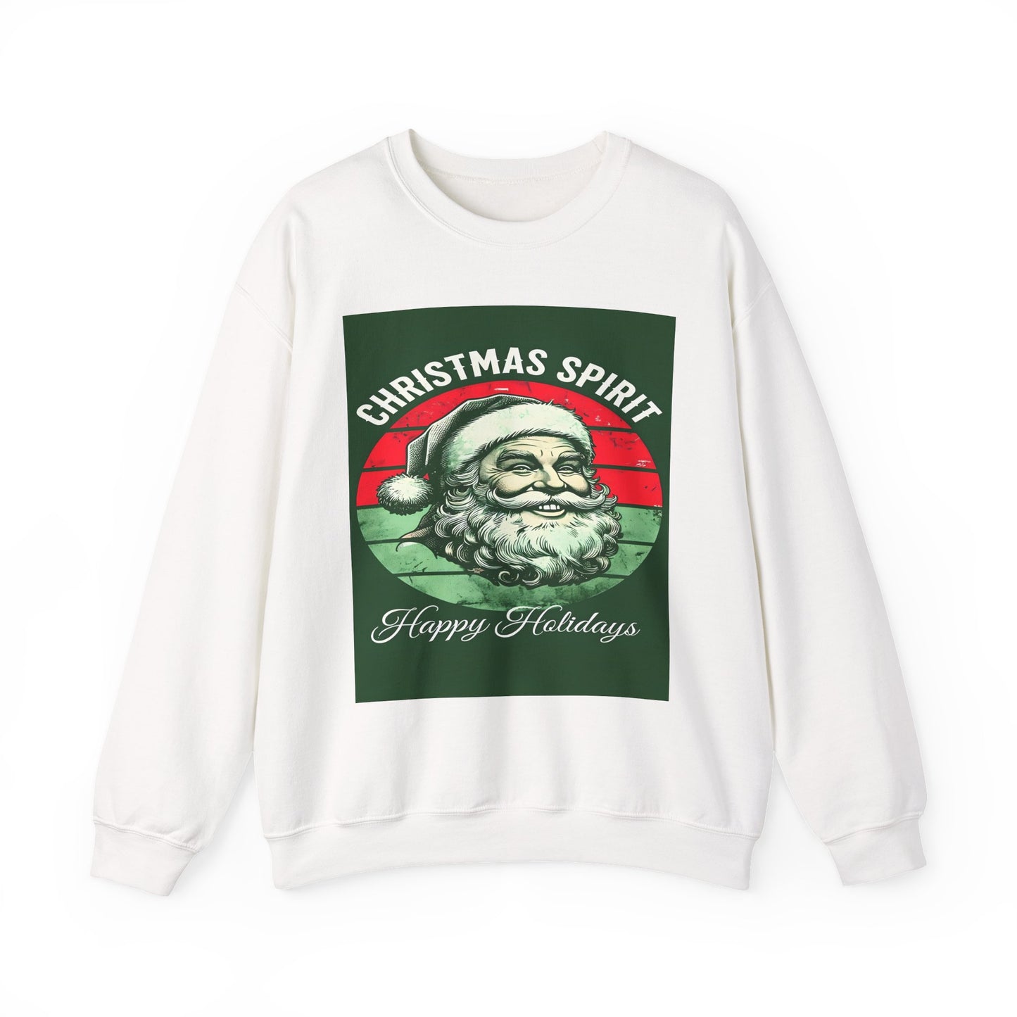 Christmas Spirit Santa Sweatshirt - Vintage Holiday Apparel