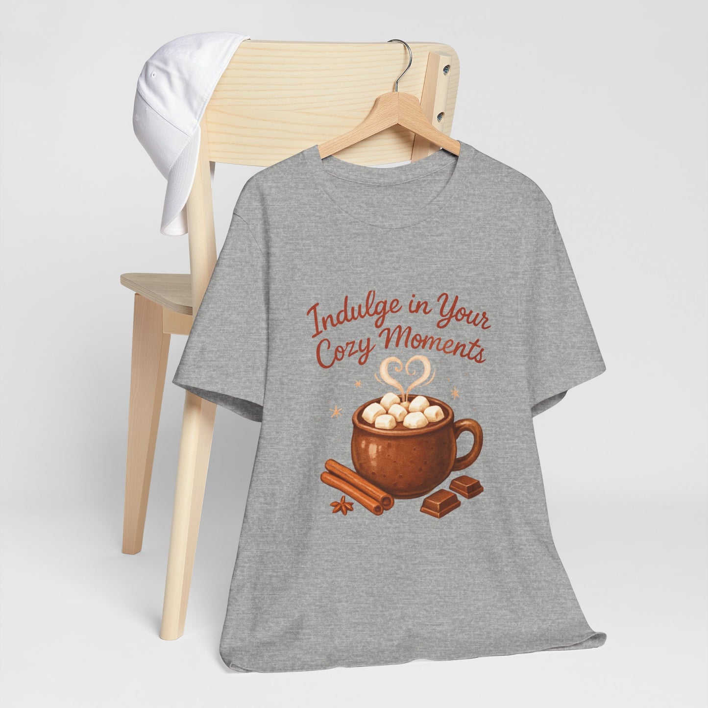 Cozy Moments Hot Cocoa Tee — "Indulge in Your Cozy Moments" Shirt