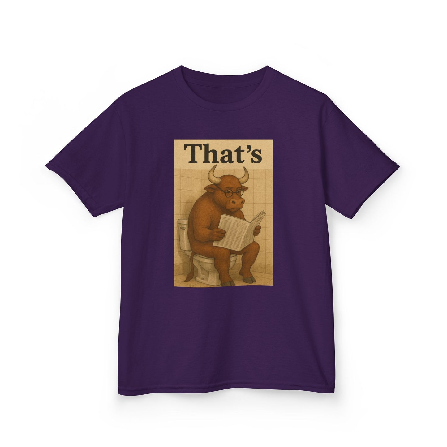 Bull Market Bathroom Break - Funny Kids Tee