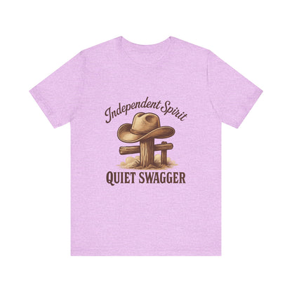 Quiet Swagger Cowboy Tee — Independent Spirit Western T-Shirt
