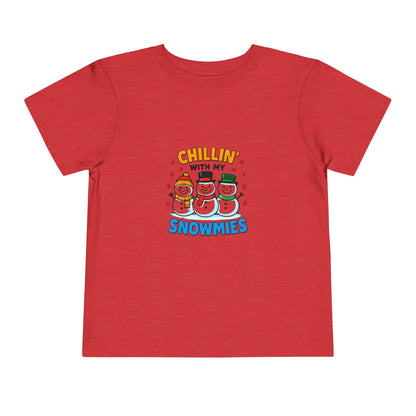 Chillin' with My Snowmies Toddler Christmas Tee