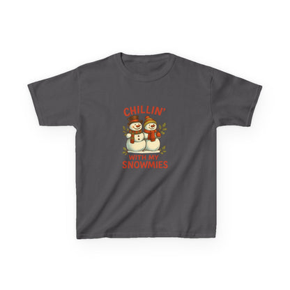 Chillin' Snowmies Christmas Tee - Kids' Holiday Shirt