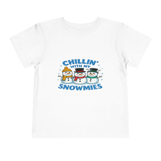 Chillin' with My Snowmies Toddler Christmas Tee