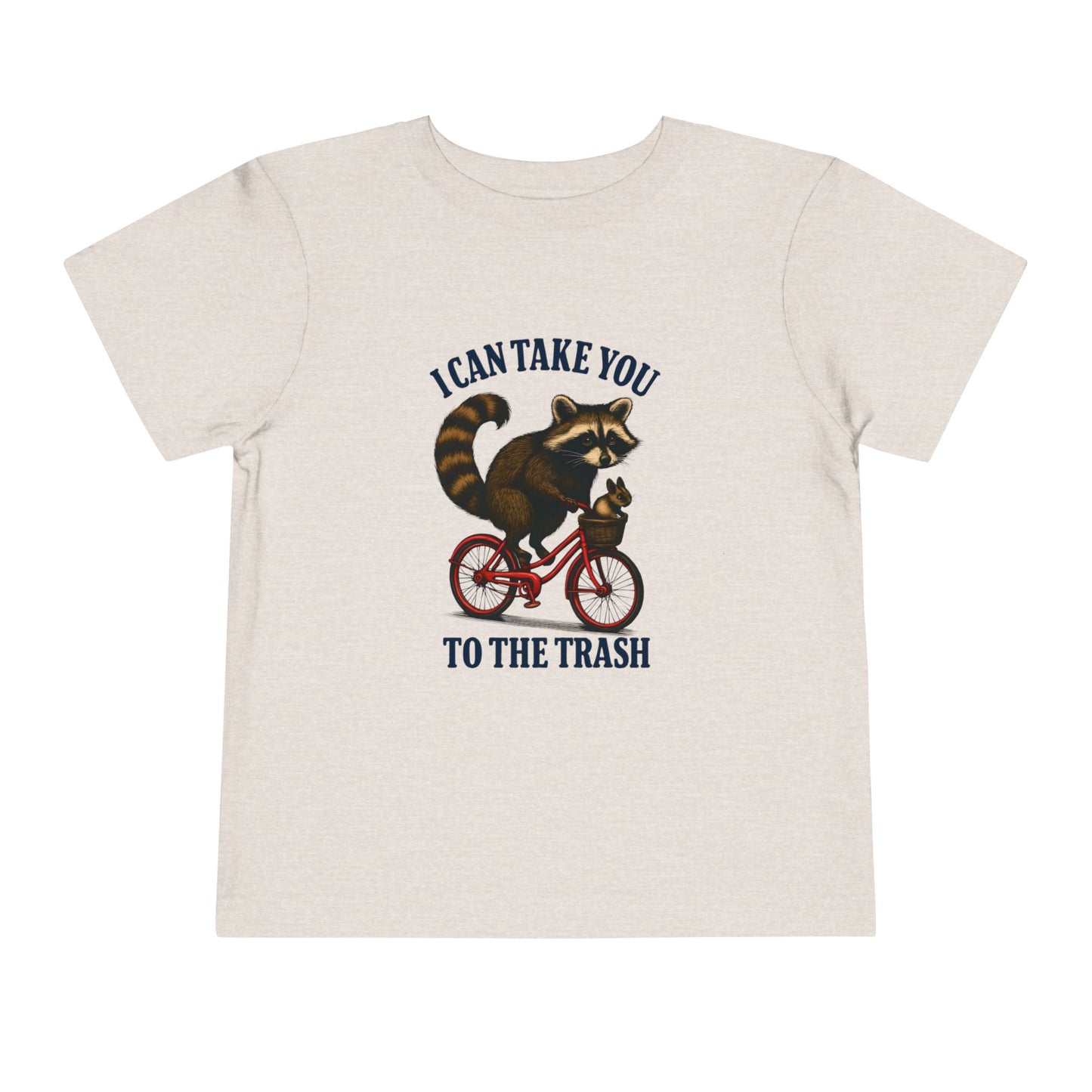 Raccoon Bike Ride Toddler Christmas Tee