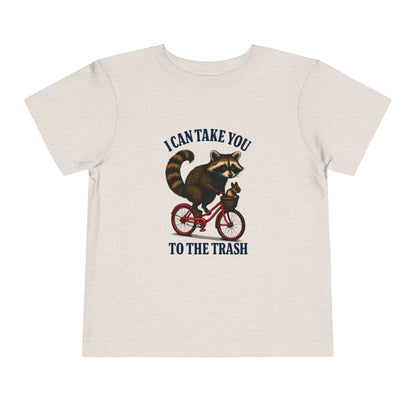 Raccoon Bike Ride Toddler Christmas Tee