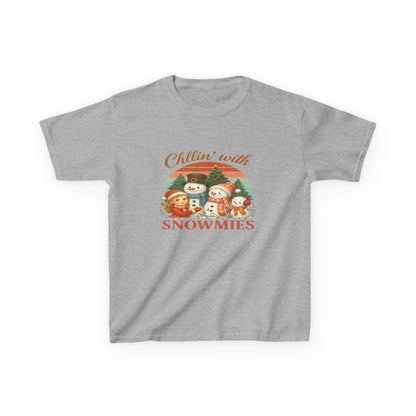 Chillin' with Snowmies Kids Christmas Tee
