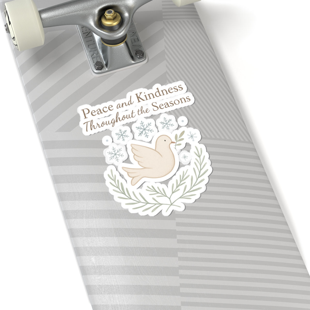 Peace and Kindness Dove Sticker — Kiss-Cut Inspirational Laptop Sticker