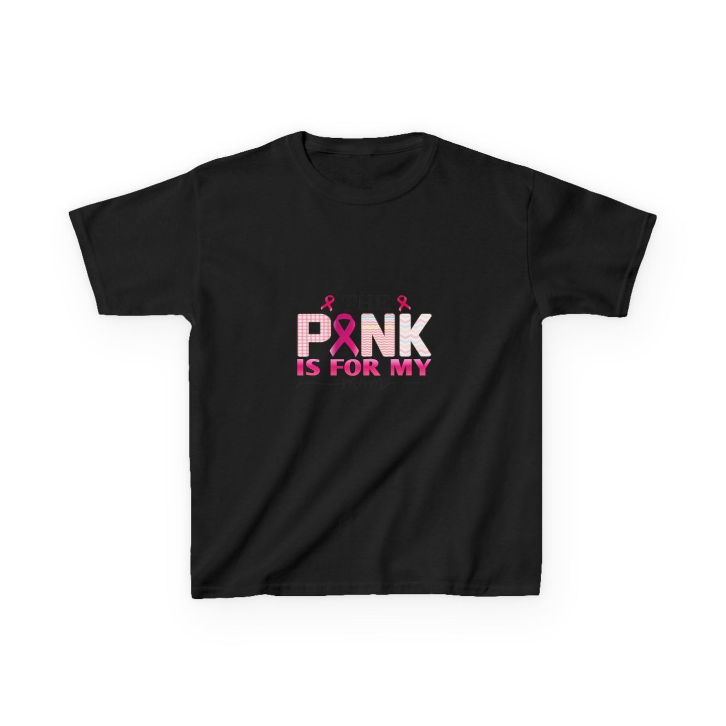 Pink Ribbon Mom Dinosaur Tee - Breast Cancer Awareness