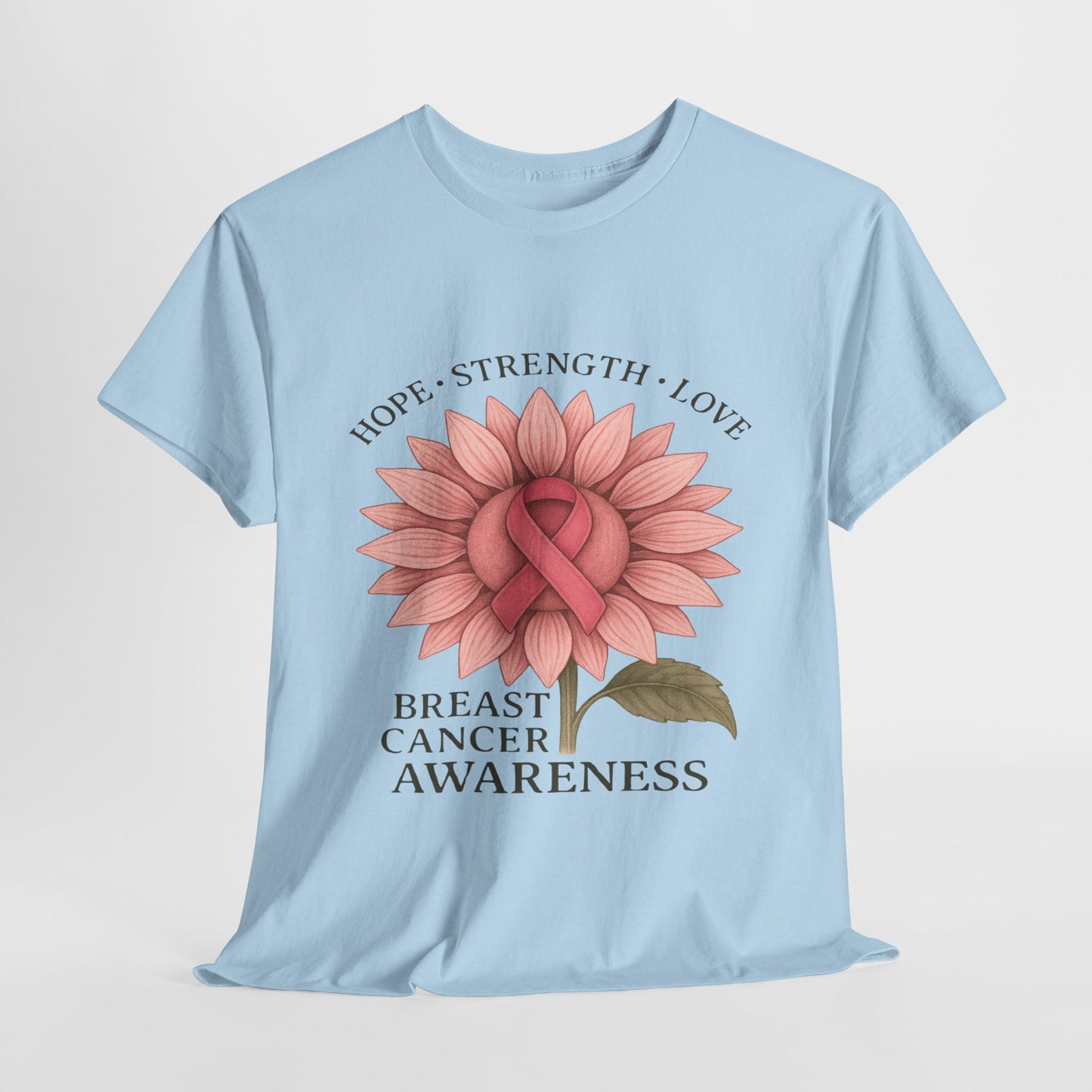 Hope Flower Breast Cancer Awareness Tee