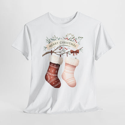Watercolor Christmas Stocking Tee - Hope & Love