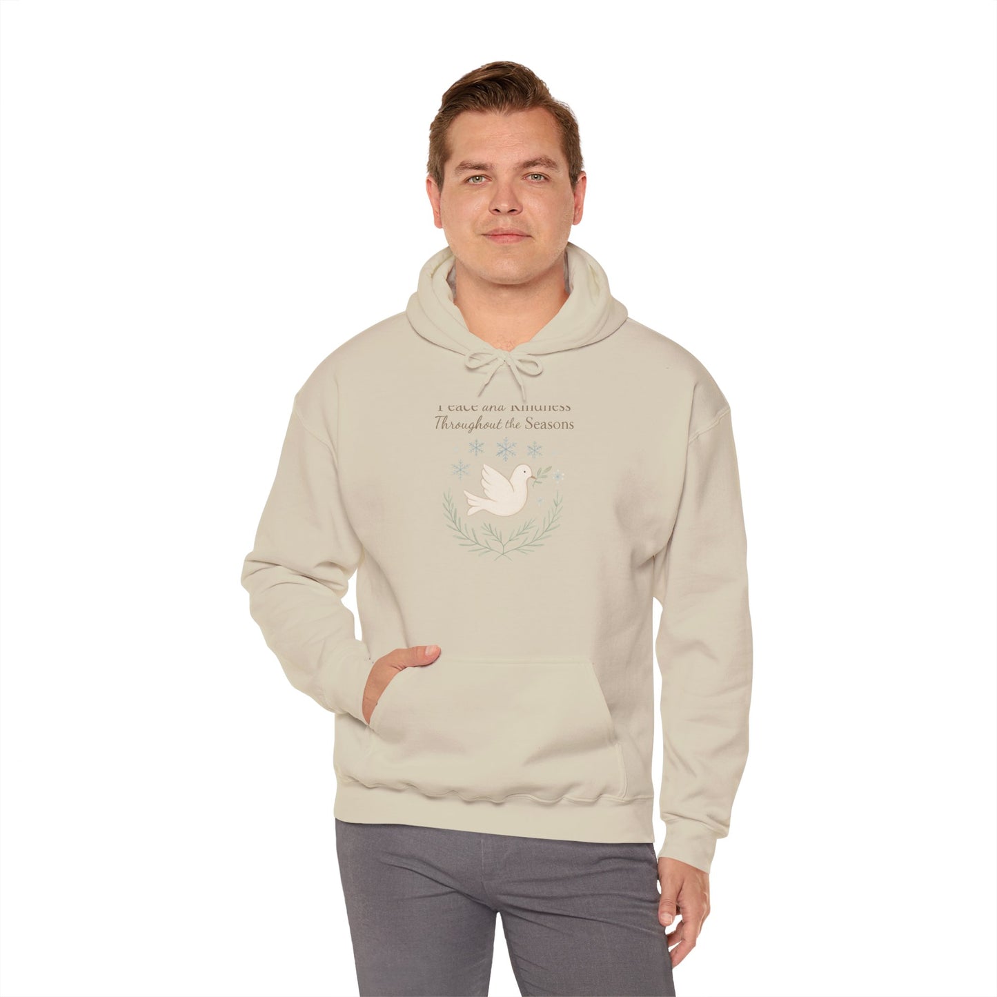 Holiday Peace Dove Hoodie — "I will not mention Thanksgiving Season" Cozy Pullover