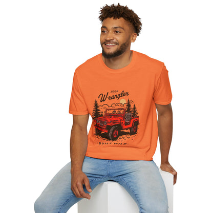 Jeep Wrangler Adventure Tee, Summer T-Shirt, Outdoor Enthusiast Gift, Camping Shirt, Road Trip Apparel, Vintage Jeep Design