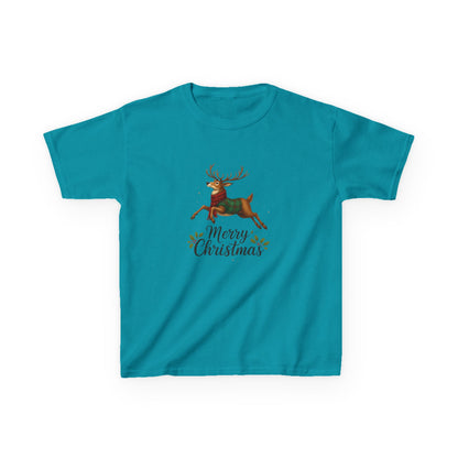 Reindeer Merry Christmas Kids Tee - Holiday Fun!