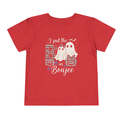 Boujee Halloween Toddler Tee: I Put the B in Boujee