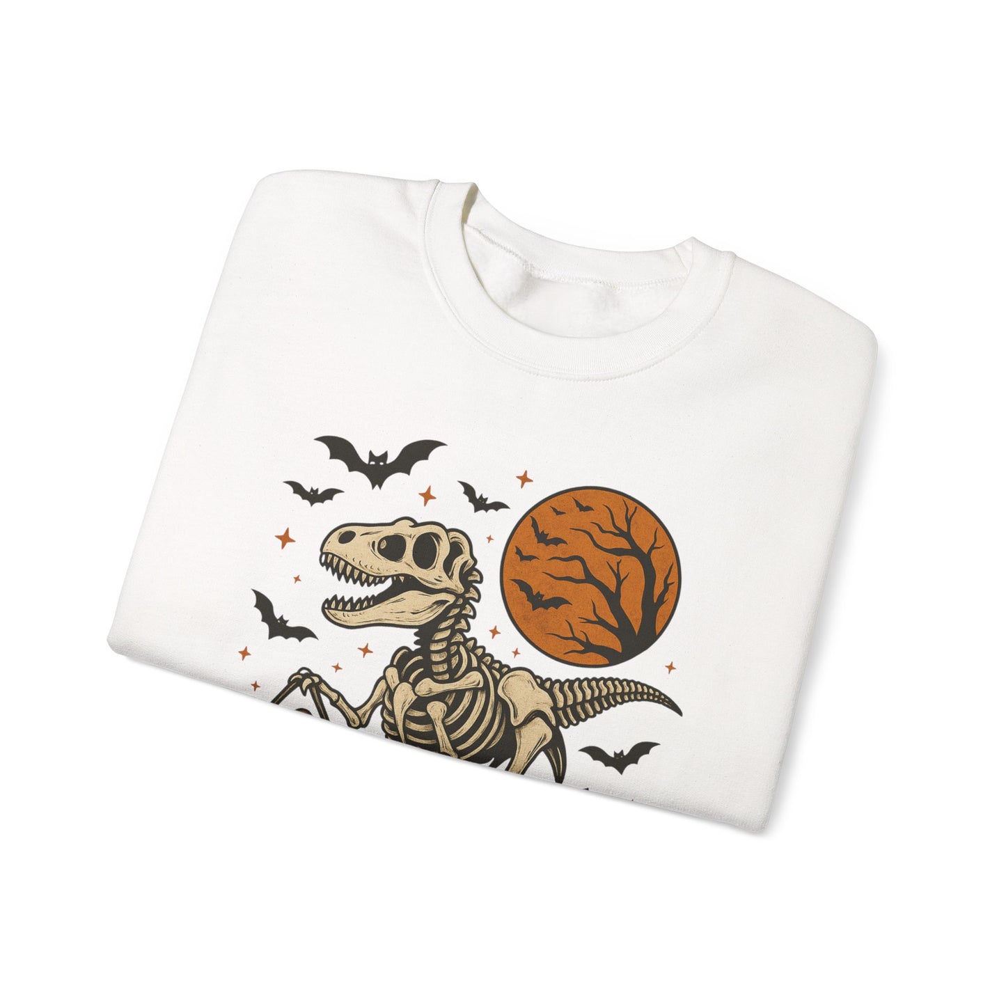 T-Rex Skeleton & Jack-o'-Lantern Halloween Crewneck
