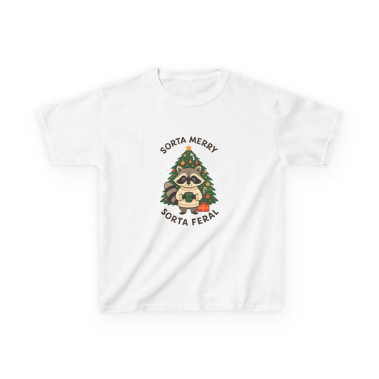 Raccoon's Sorta Merry, Sorta Feral Holiday Tee