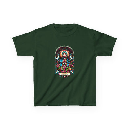 Virgin Mary Graphic Tee - Christmas Kids Shirt