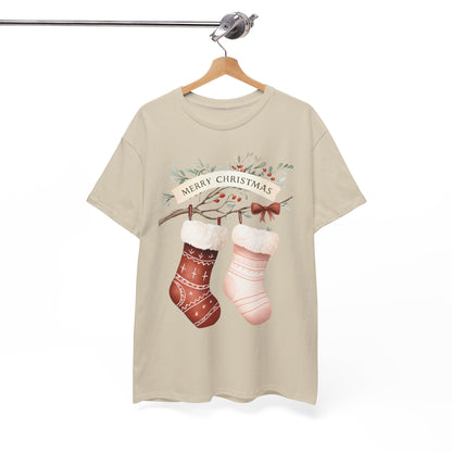 Watercolor Christmas Stocking Tee - Hope & Love