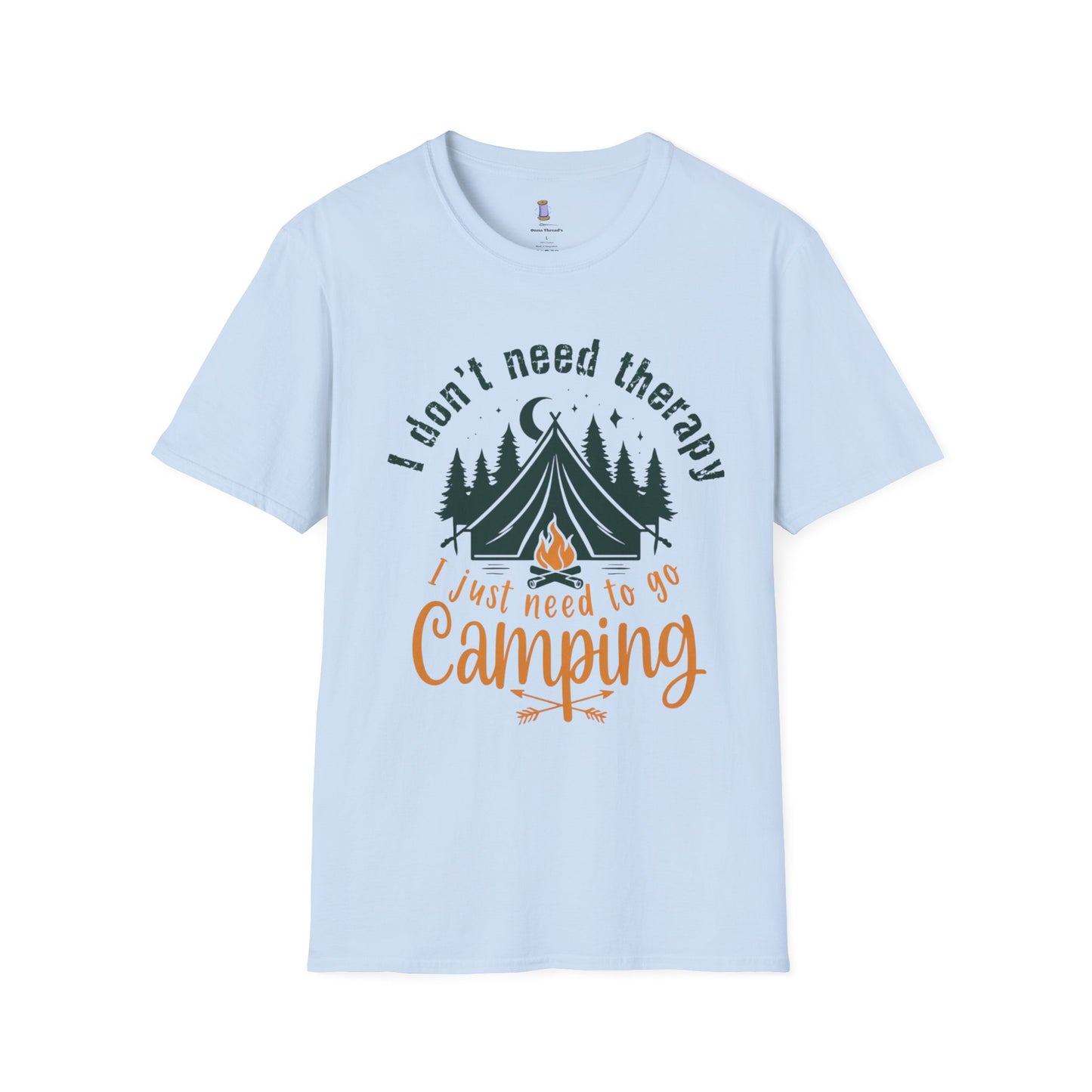 Camping Therapy Unisex T-Shirt | Outdoor Enthusiast Gift | Nature Lover Tee | Adventure Shirt | Camping Apparel