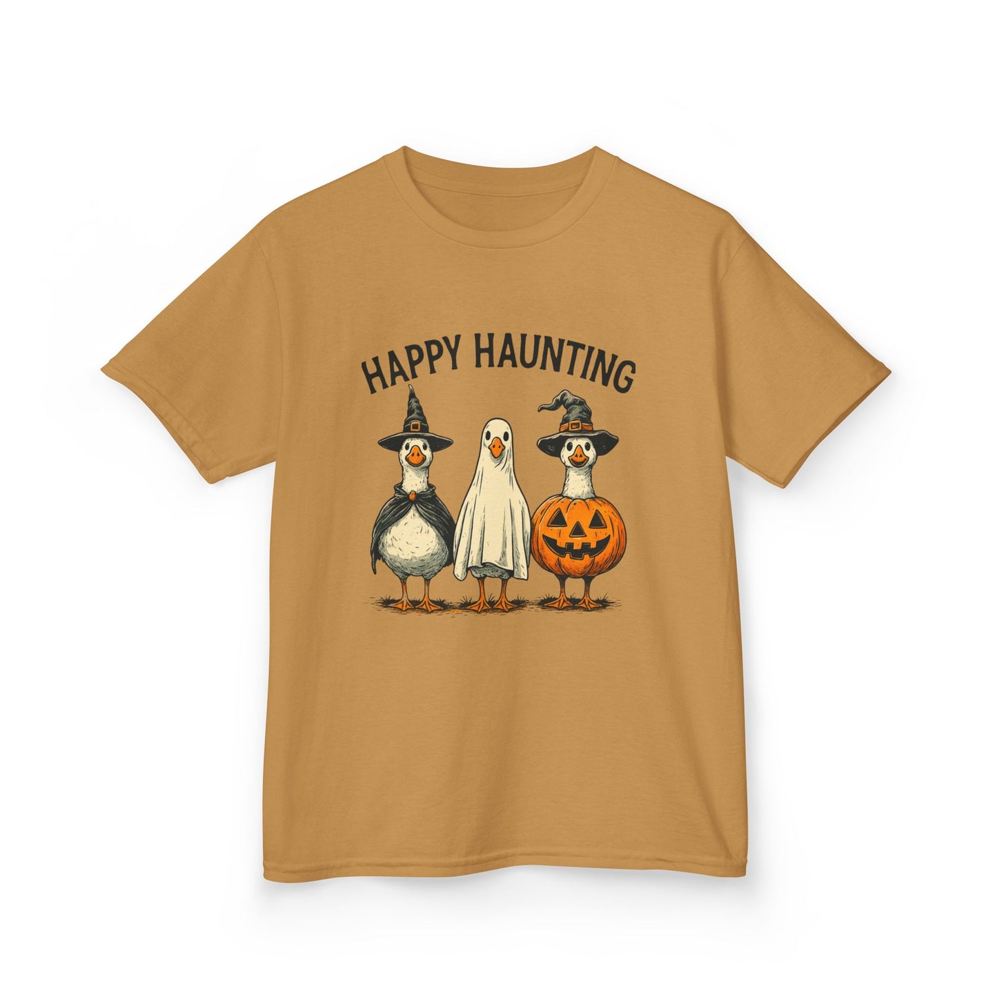 Happy Haunting Goose Halloween Kids Tee