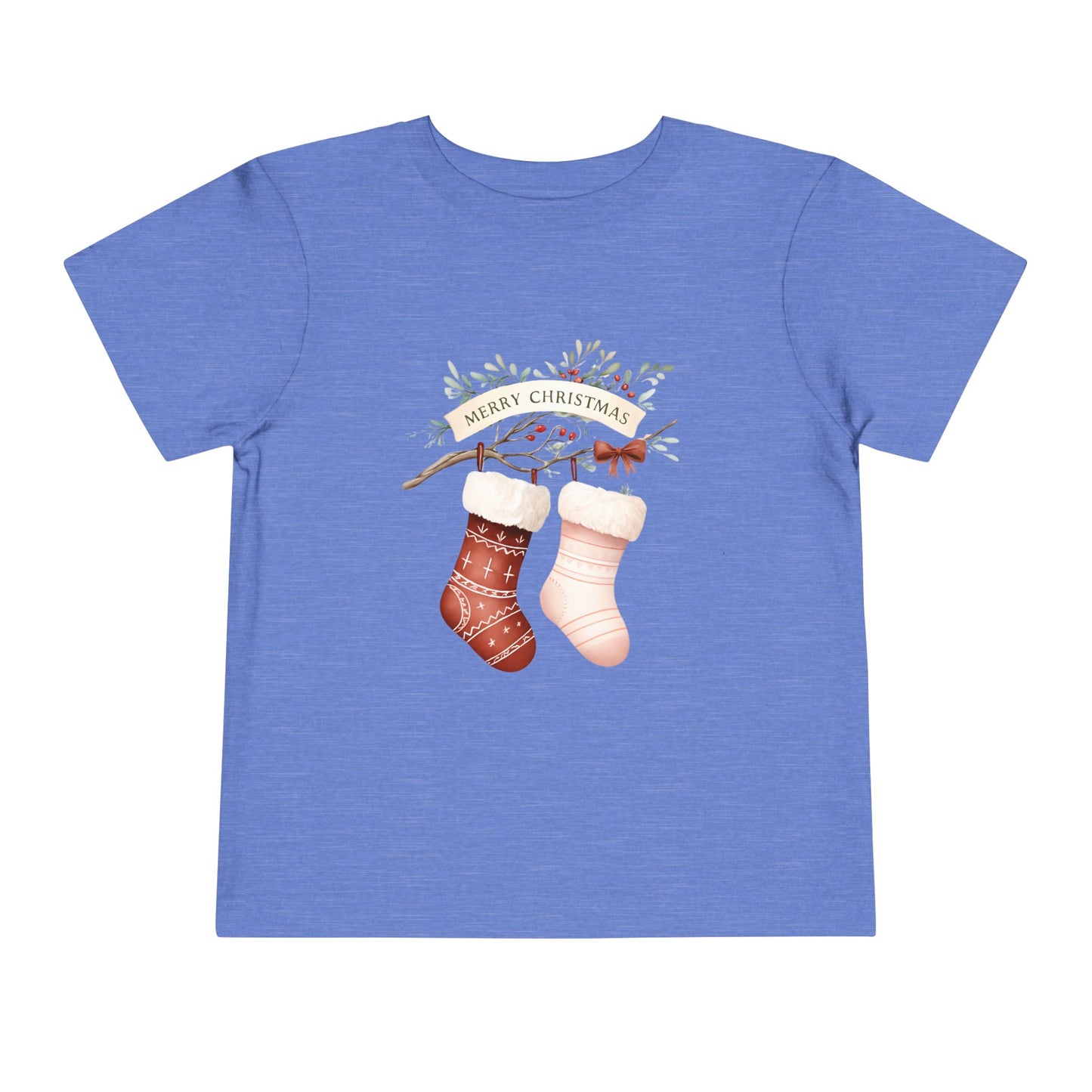 Toddler Christmas Tee with Festive Stockings, Holiday Shirt, Kids Christmas Outfit, Merry Christmas Top, Toddler Holiday Apparel, Gift [...]